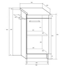 Apatinė spintelė MOLI S30