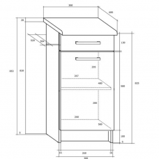 Apatinė spintelė PALO S30/1SZ