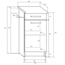 Apatinė spintelė PALO S40/1SZ