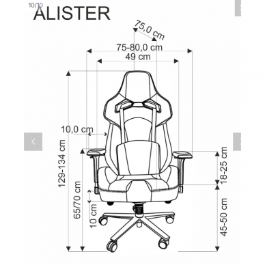 Darbo kėdė ALISTER 8