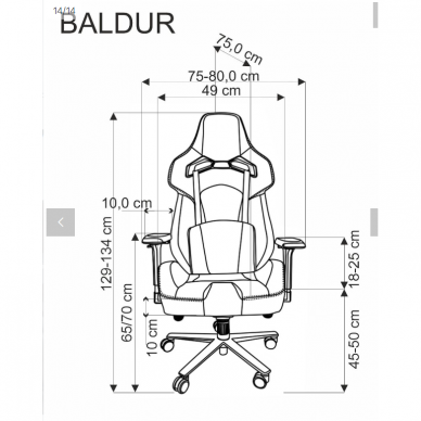 Darbo kėdė BALDUR 9