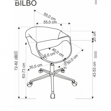 Darbo kėdė BILBO 8