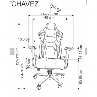 Darbo kėdė CHAVEZ 10