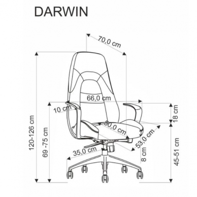 Darbo kėdė DARWIN 9