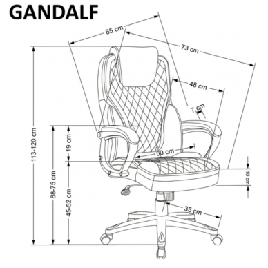 Darbo kėdė GANDALF 6