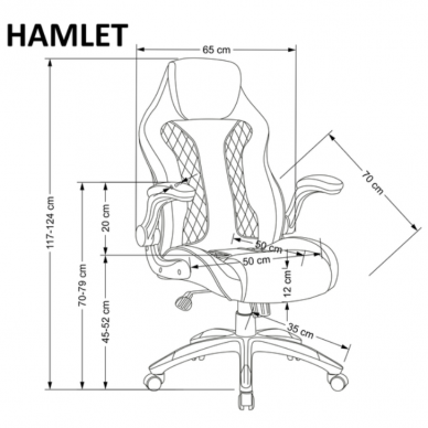 Darbo kėdė HAMLET 9