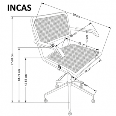 Darbo kėdė INCAS 1