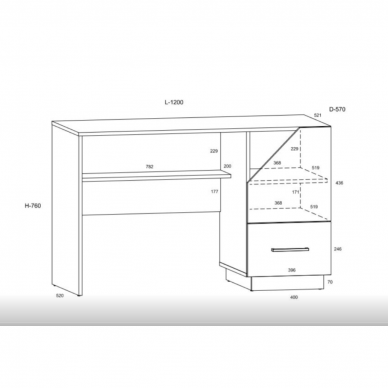 Darbo stalas PAX-01 5