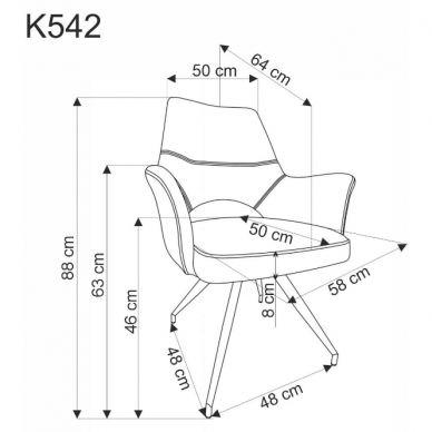 Kėdė K542 10