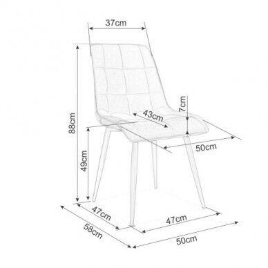 Kėdė Chico Velvet I 7