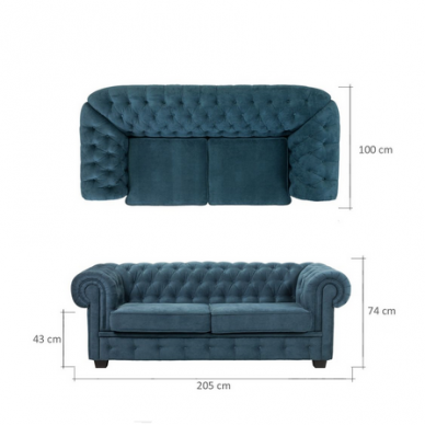 Sofa ESTERN 3F su miegojimo funkcija 2