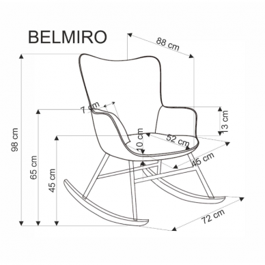 Supamas krėslas BELMIRO 5