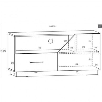 TV staliukas  PAX-21 5