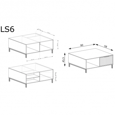 Žurnalinis staliukas Linkastyles [LS-6] 3